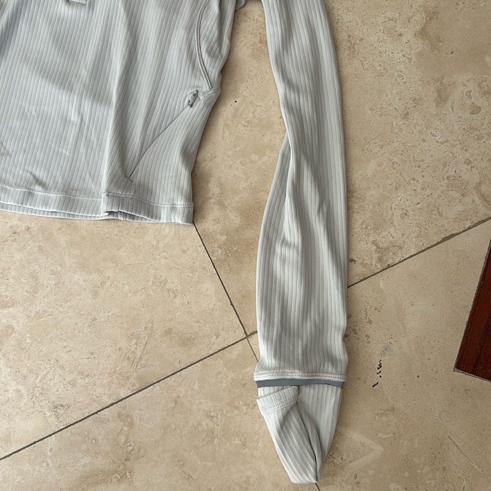 Lululemon- It’s Rulu Ribbed Cropped Half Zip - Picture 5 of 9